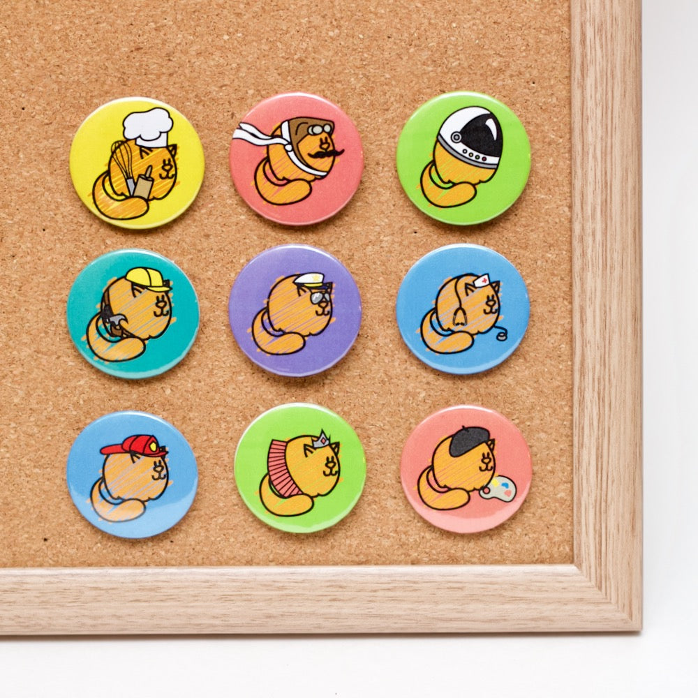 Buttons - Cat Jobs